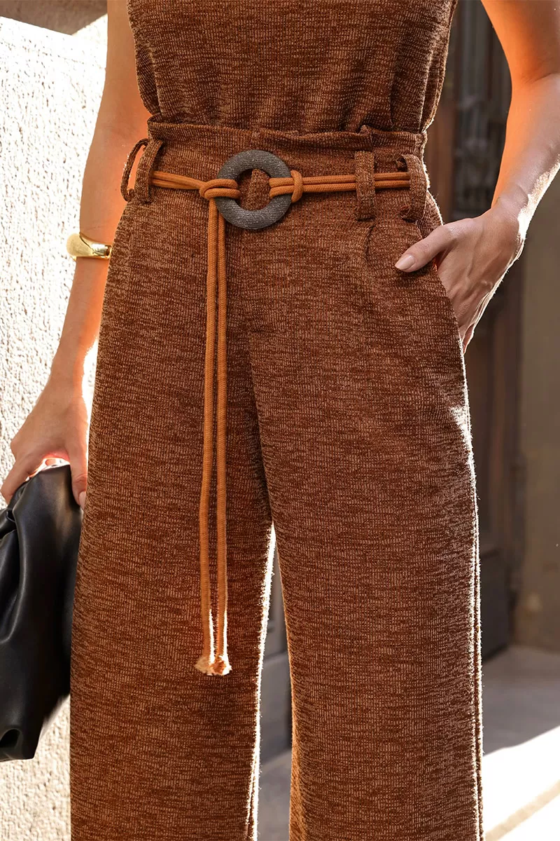 Dot Clothing - Dot Clothing Set Knitted Caramel - 2804MARROM