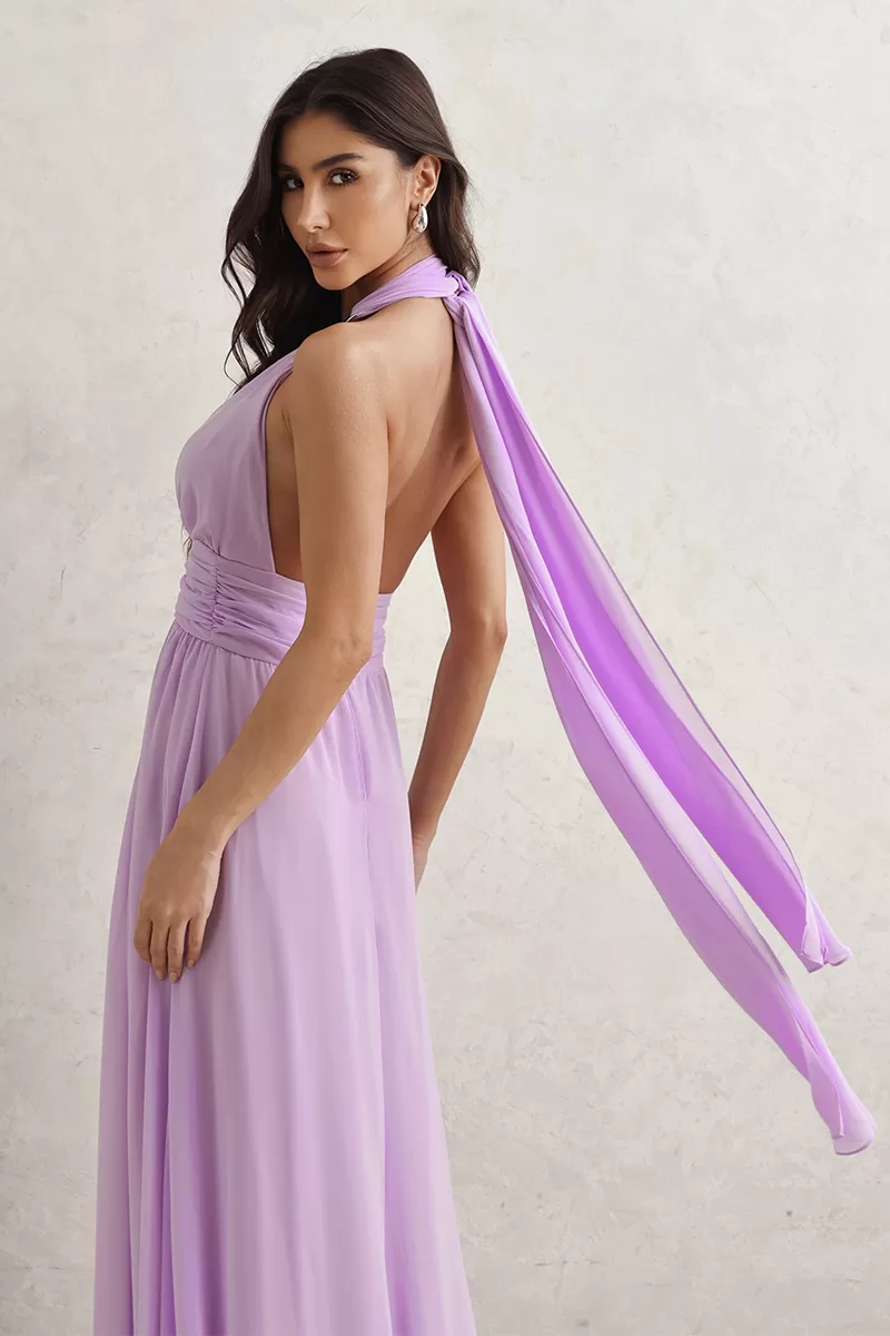 Dot Clothing - Vestido Dot Clothing Longo C/ Fivela Lilás - 2765ROXO