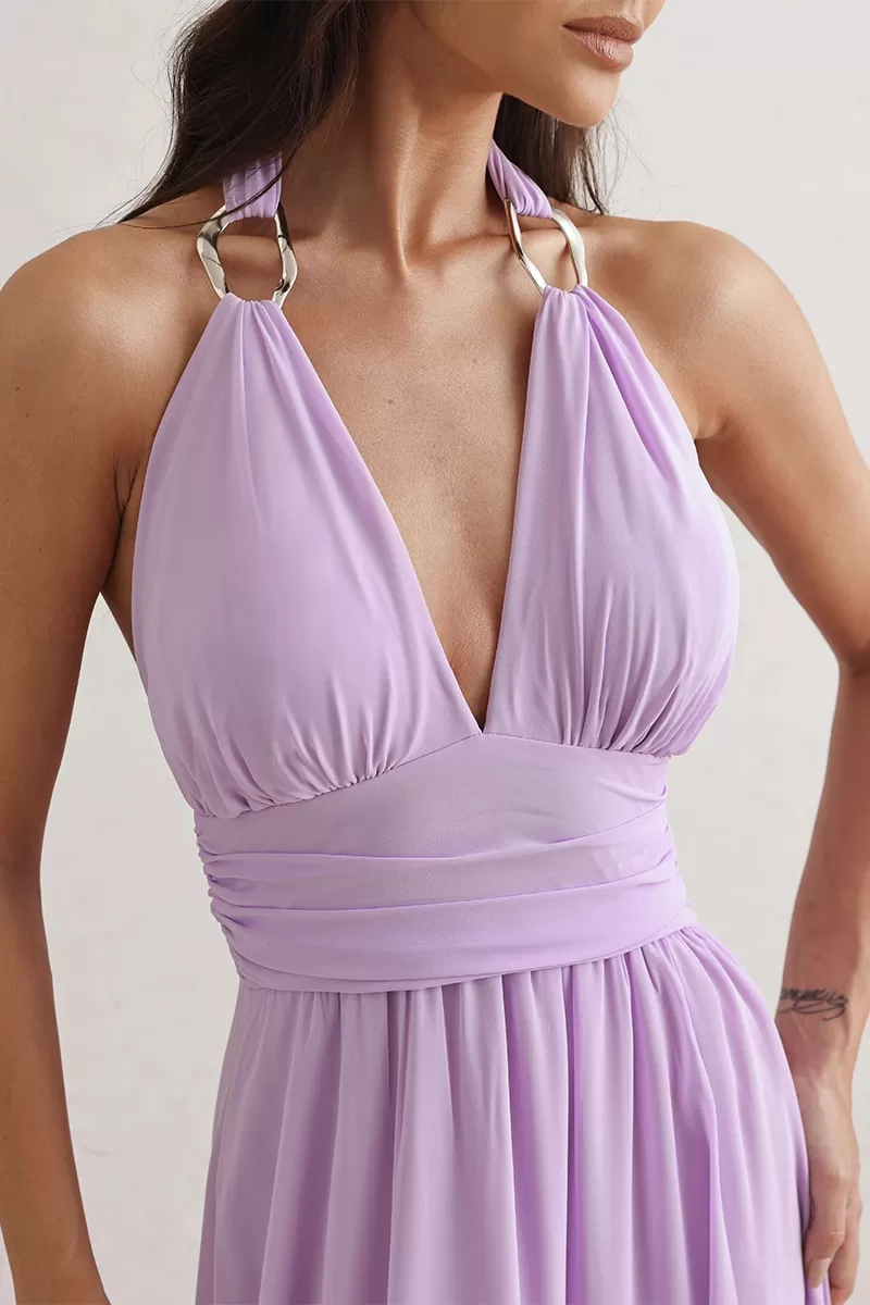 Dot Clothing - Vestido Dot Clothing Longo C/ Fivela Lilás - 2765ROXO