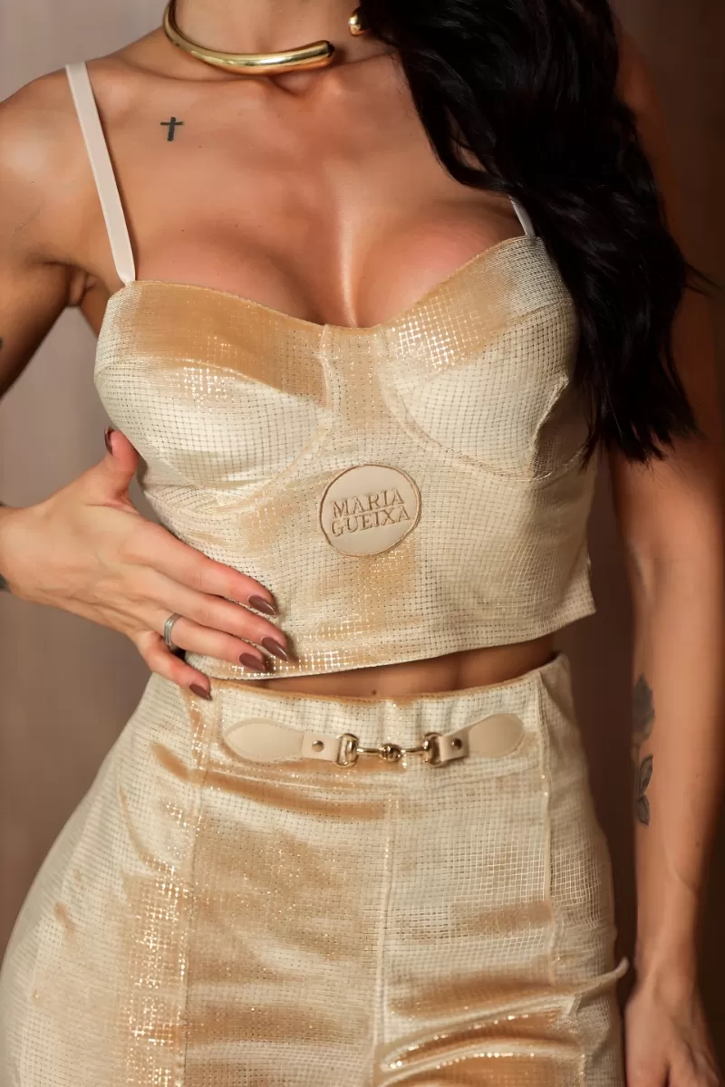 MARIA GUEIXA - LUXURY MARIA GUEIXA CROPPED + SHORTS SET - 12056