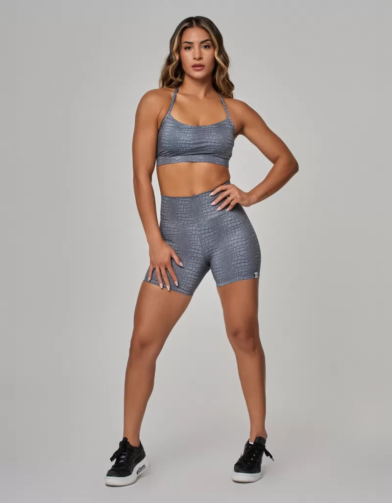 Vestem - Conjunto Top e Shorts Love Crocodille 002 Cinza - CJ267.OUT.E1351