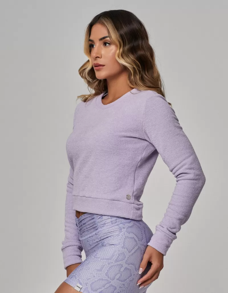 Vestem - Long Sleeve Blouse Shirt Dakota Neon Lavender - BPML498.OUT.C0412