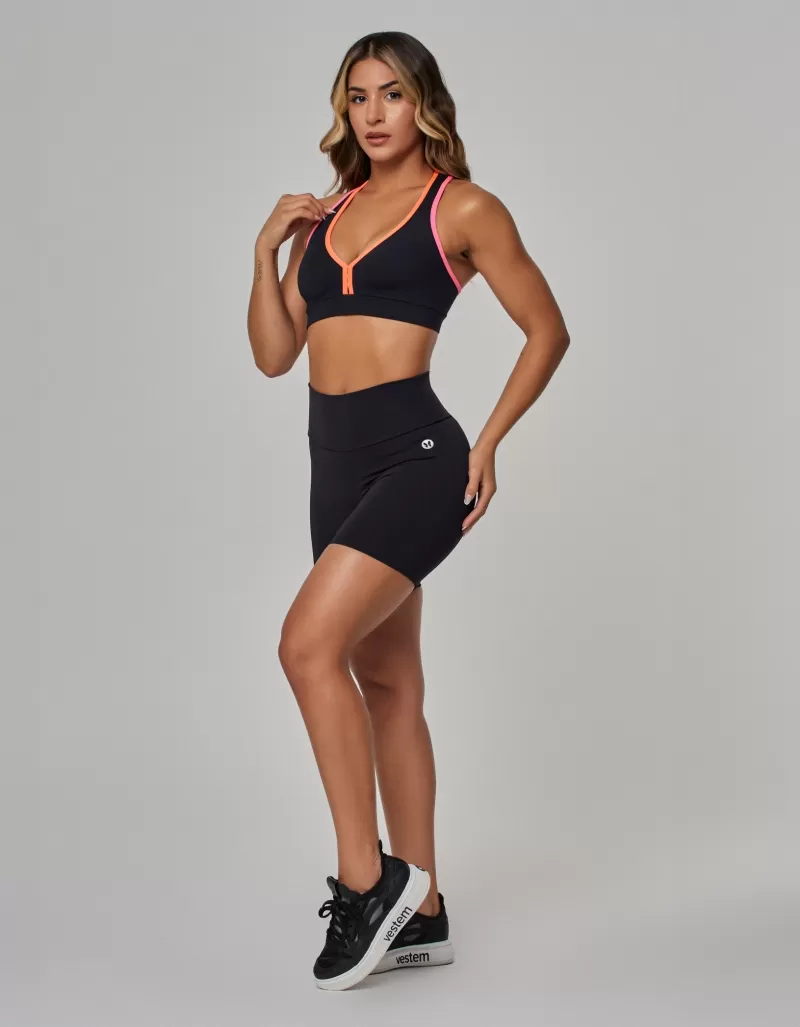 Vestem - Conjunto Shorts e Top Planet Preto - CJ252.PE.C0002