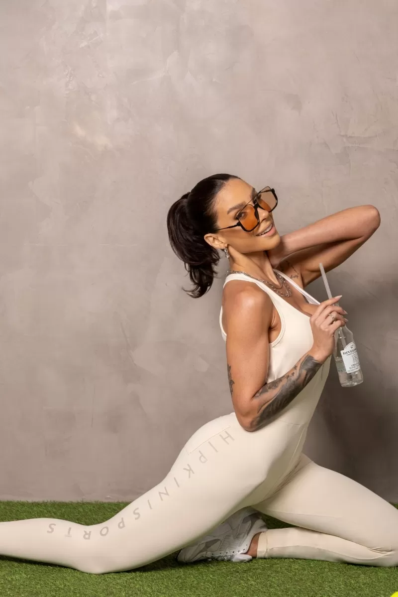 Hipkini - Macacão Fitness Smash Off-White - 33331257