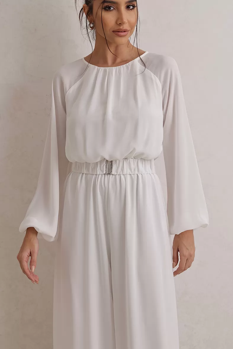 Dot Clothing - Macacão Dot Clothing Pantalona Off White - 2775OFF