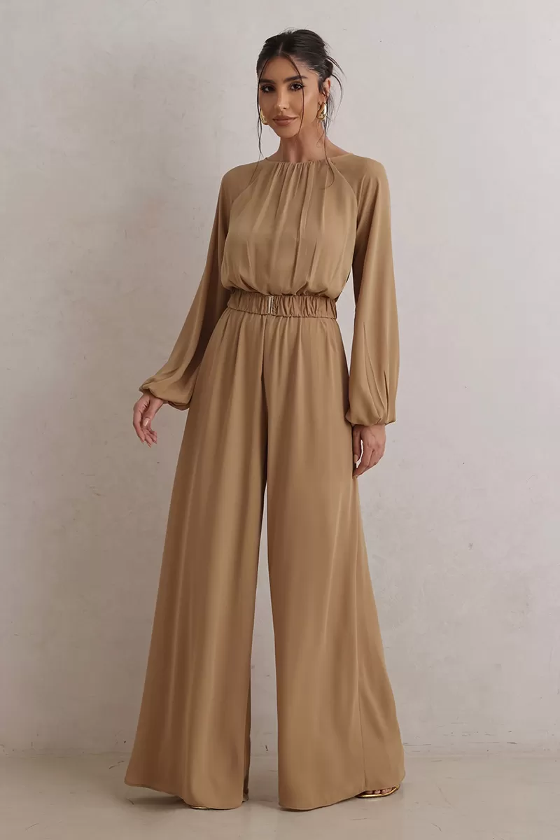 Dot Clothing - Jumpsuit Dot Clothing Pantalona Beige - 2775BEGE