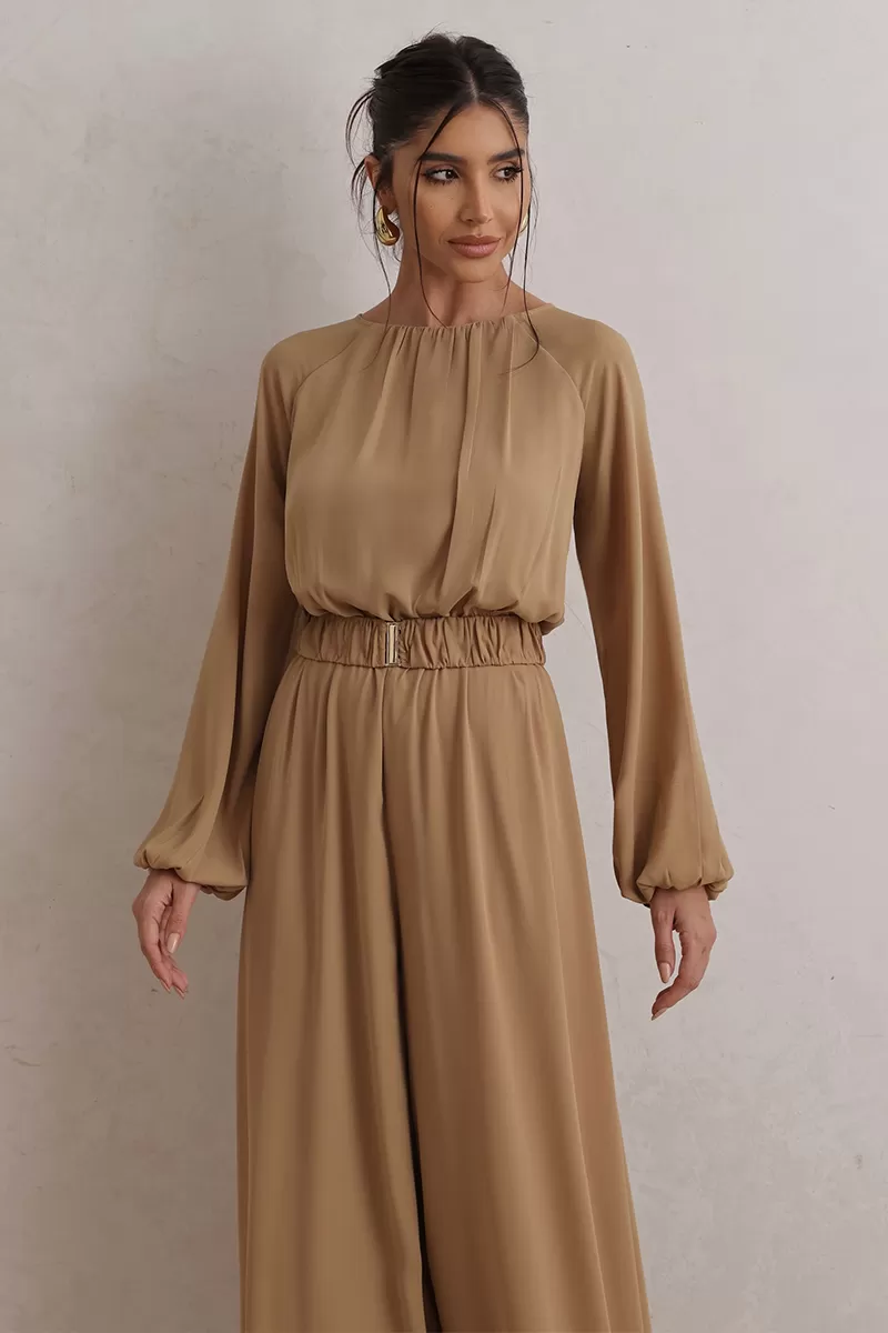 Dot Clothing - Jumpsuit Dot Clothing Pantalona Beige - 2775BEGE