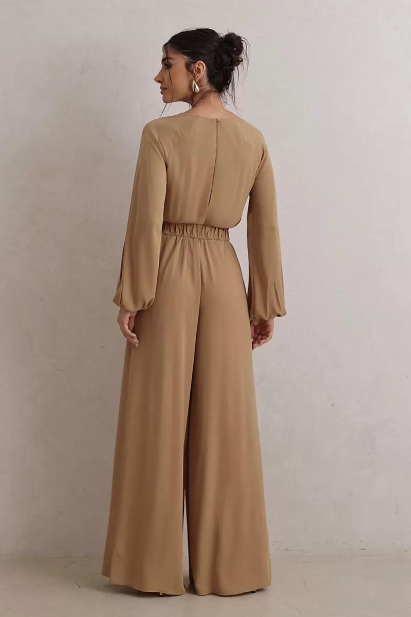 Dot Clothing - Jumpsuit Dot Clothing Pantalona Beige - 2775BEGE