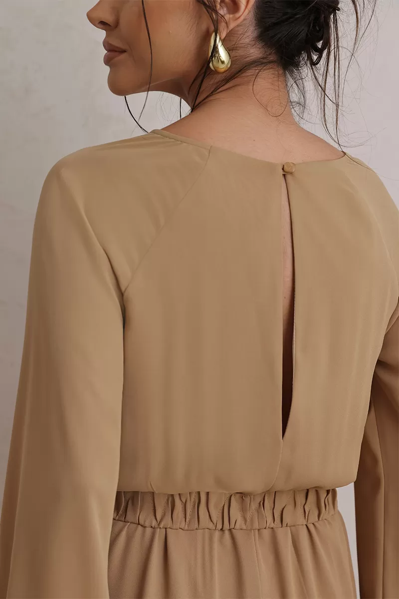 Dot Clothing - Jumpsuit Dot Clothing Pantalona Beige - 2775BEGE