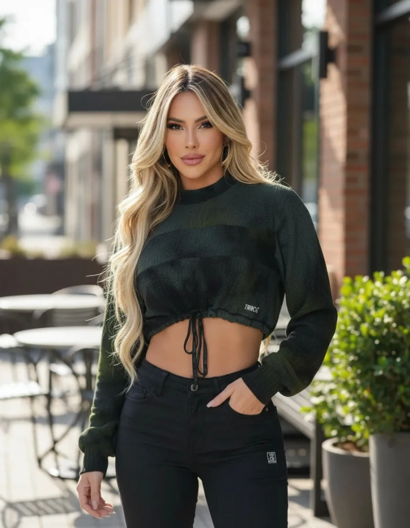 Trincks - Cropped Glow Pistache - 