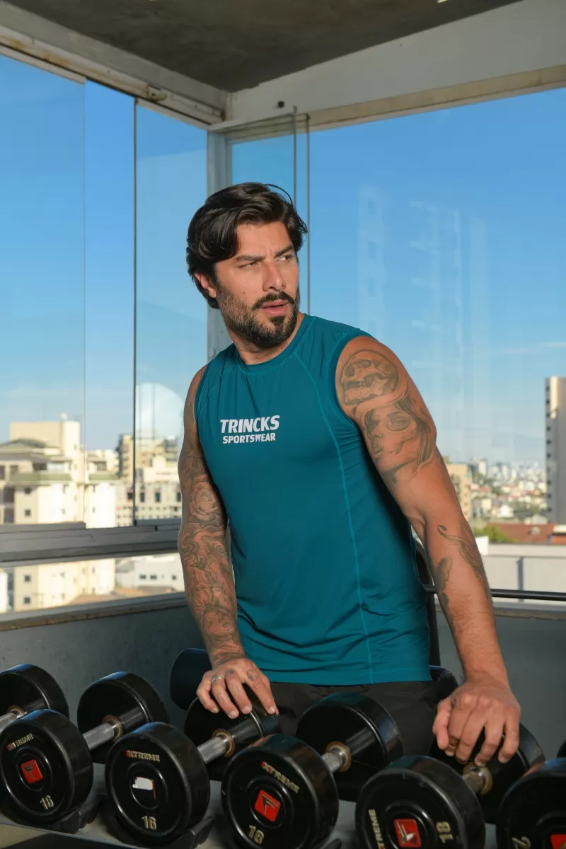 Trincks Man - Tank Shirt Dry Polyamide Petroleum - 