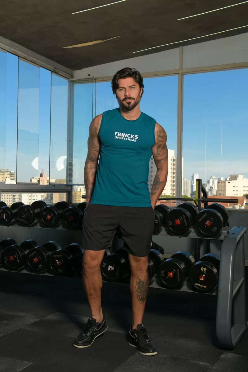 Trincks Man - Tank Shirt Dry Polyamide Petroleum - 