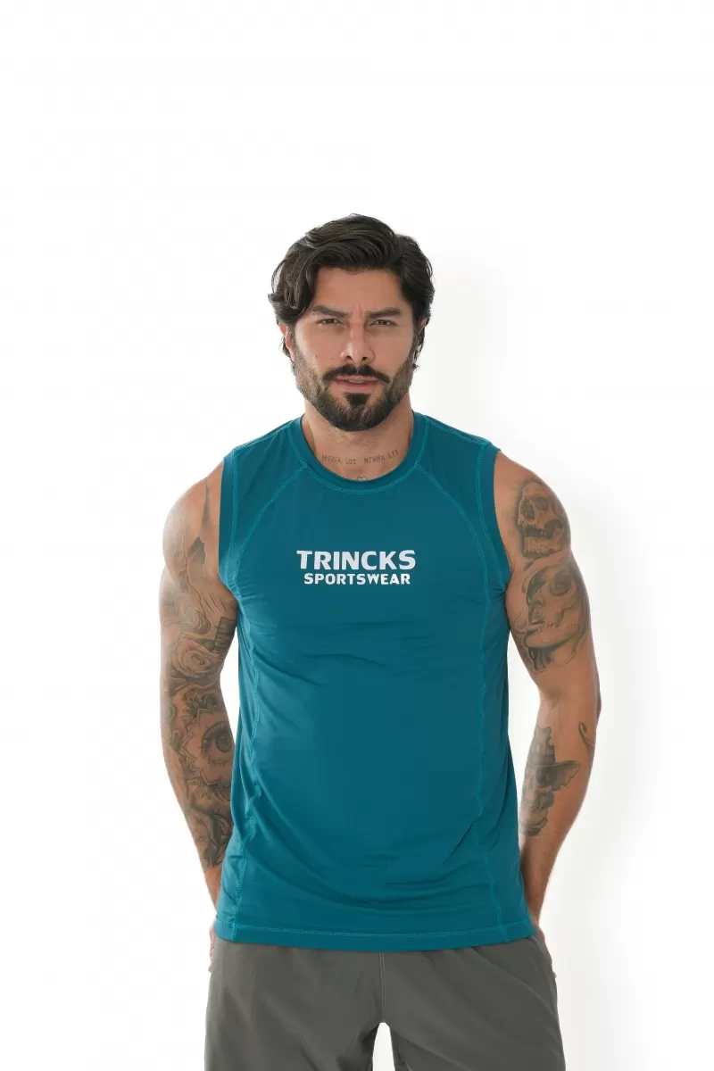 Trincks Man - Tank Shirt Dry Polyamide Petroleum - 