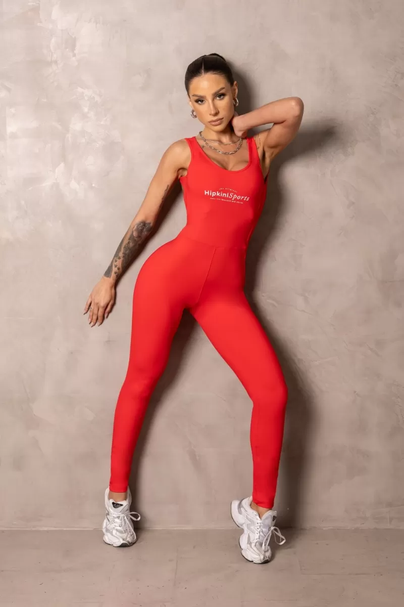 Hipkini - Red Smash Fitness Jumpsuit - 33331264