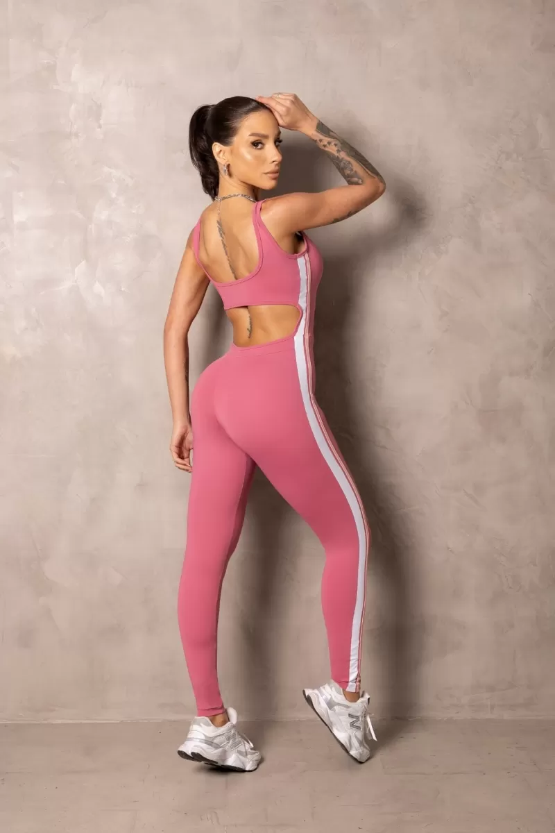 Hipkini - Smash Pink Fitness Jumpsuit - 33331271