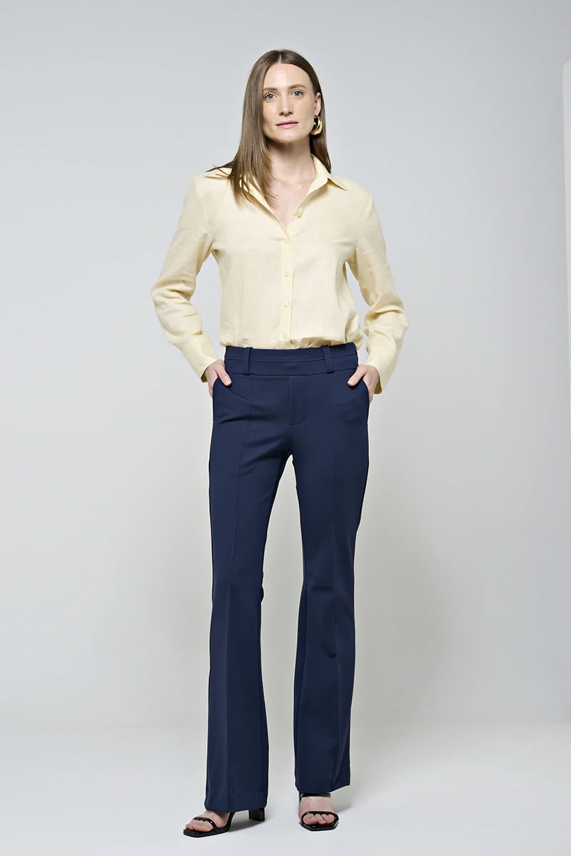 Hidrogênio - CALÇA RETA ROSA MARINHO - 20283004