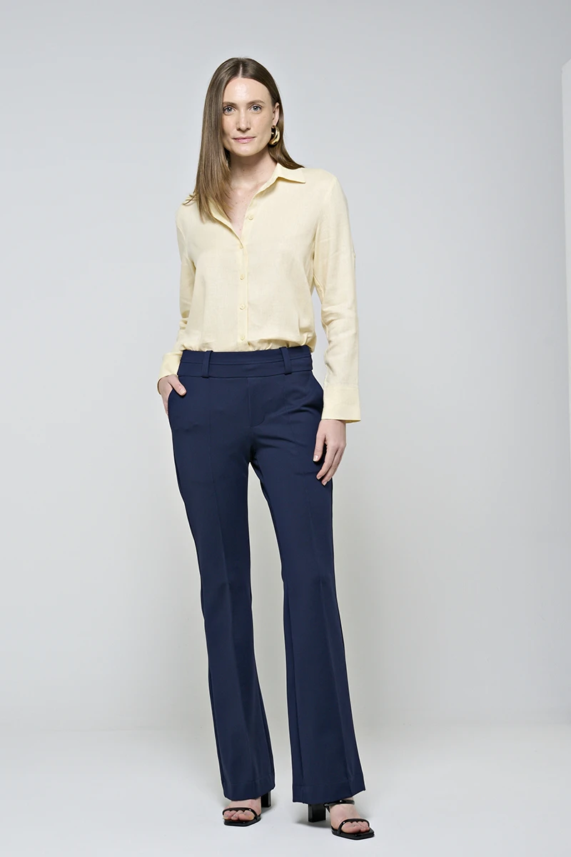 Hidrogênio - CALÇA RETA ROSA MARINHO - 20283004