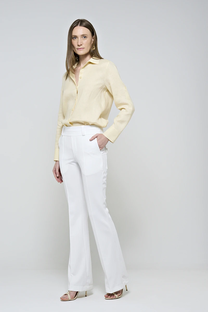 Hidrogênio - OFF-WHITE PINK STRAIGHT PANTS - 20283018