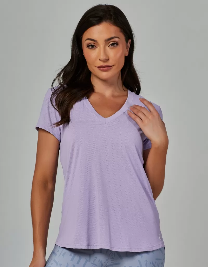 Vestem - Janice Lilac Lavender Dry Fit Short Sleeve Shirt - BMC31.ESS.C0279