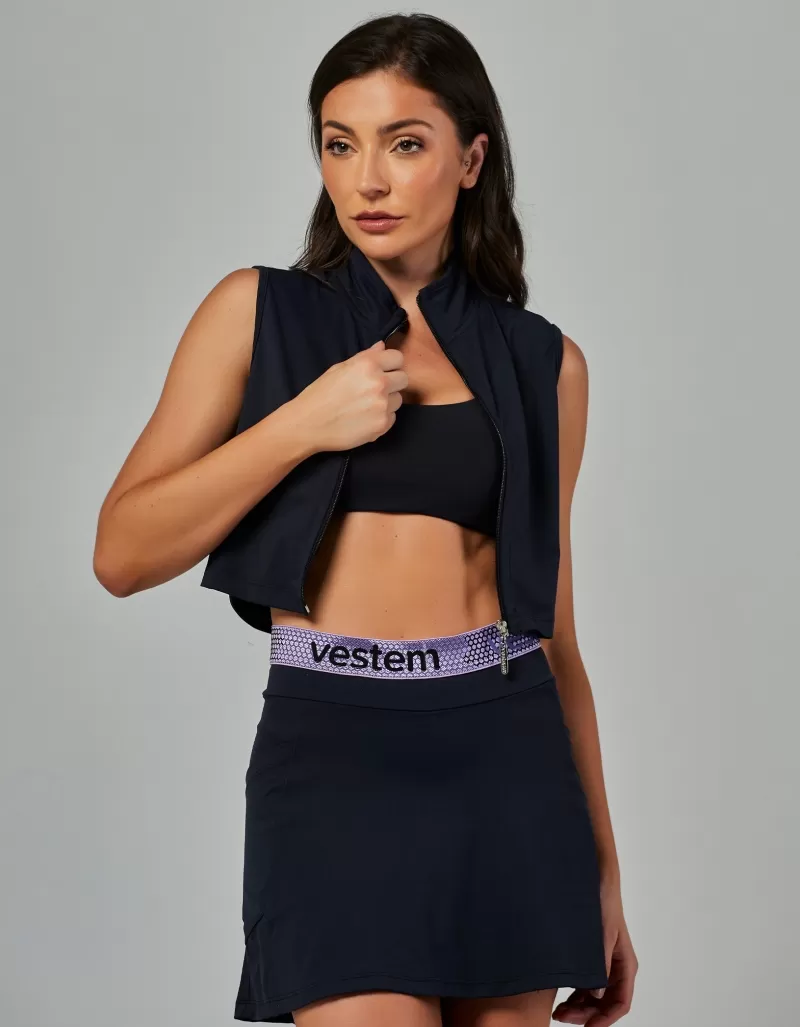 Vestem - Colete Cropped Genebra Preto - COL14.V26.C0002