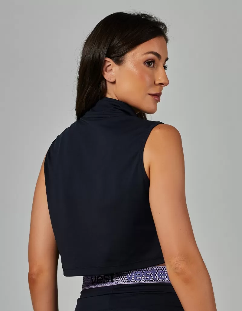 Vestem - Colete Cropped Genebra Preto - COL14.V26.C0002