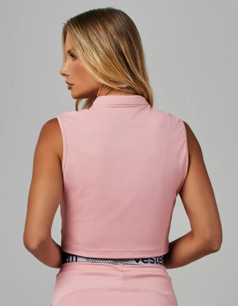 Vestem - Geneva Pink Romance Cropped Vest - COL14.V26.C0243