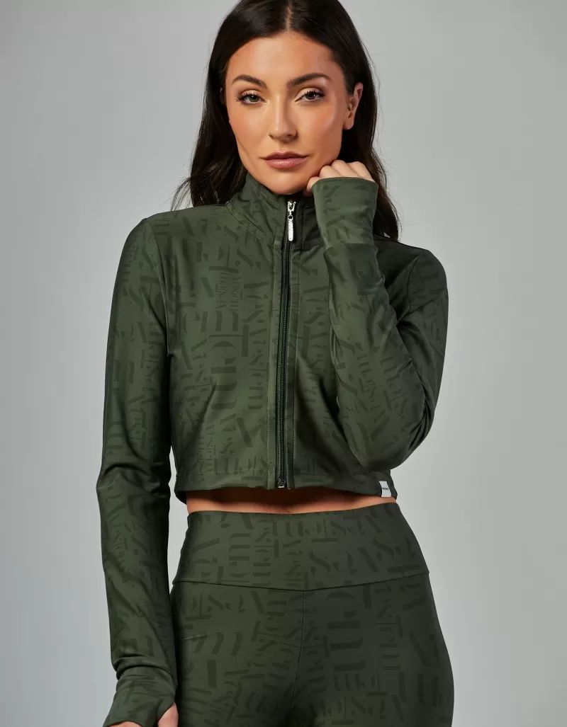 Vestem - Jaqueta Cropped Myst Vestem Verde Croco - JAC252.V26.E1336.V26