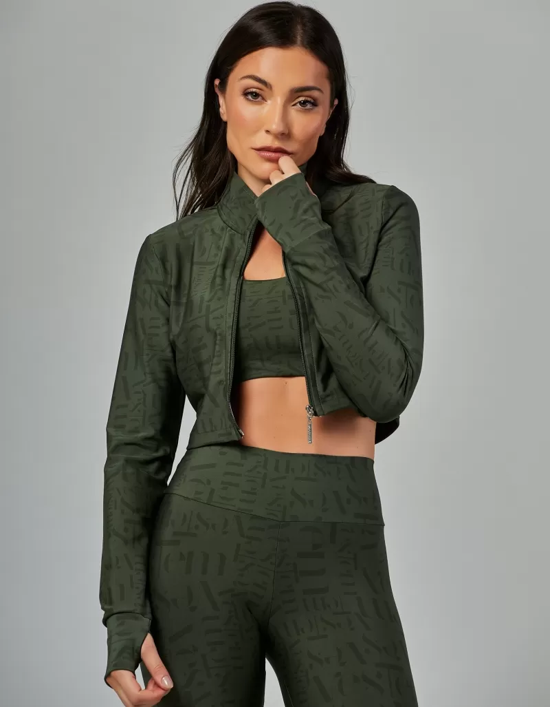 Vestem - Jacket Cropped Myst Vestem Verde Croco - JAC252.V26.E1336.V26