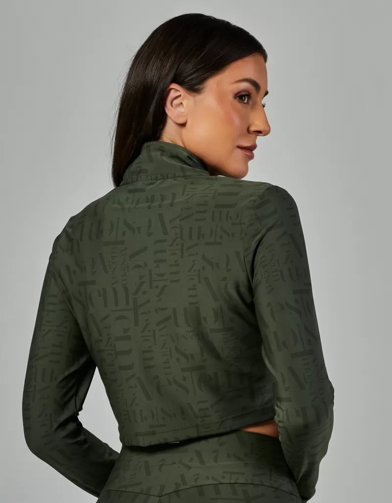 Vestem - Jaqueta Cropped Myst Vestem Verde Croco - JAC252.V26.E1336.V26