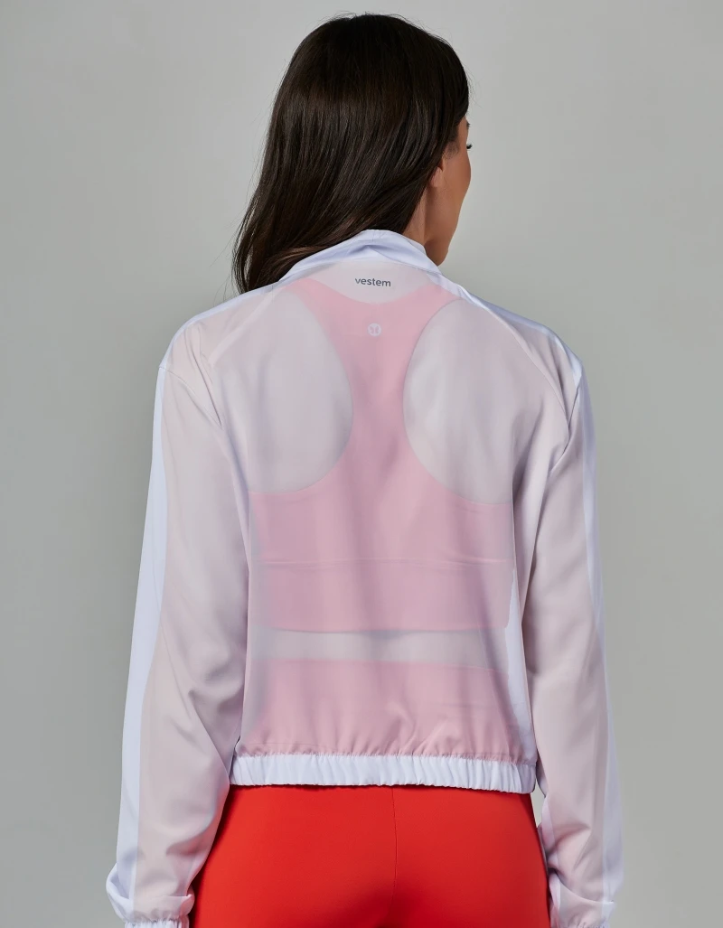 Vestem - Movement White Windromperer Jacket - JAC261.V26.C0001