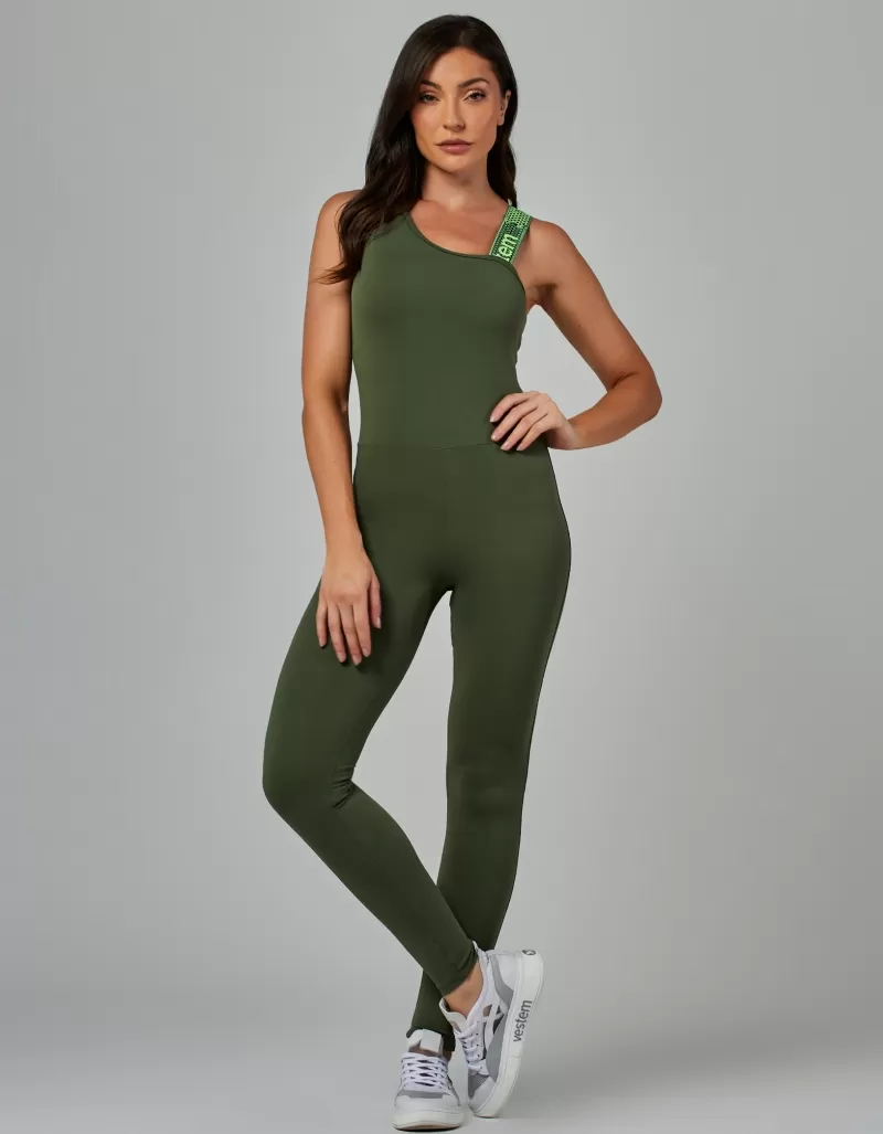 Vestem - Dublin Green Crocodile Jumpsuit - MAC269.V26.C0292