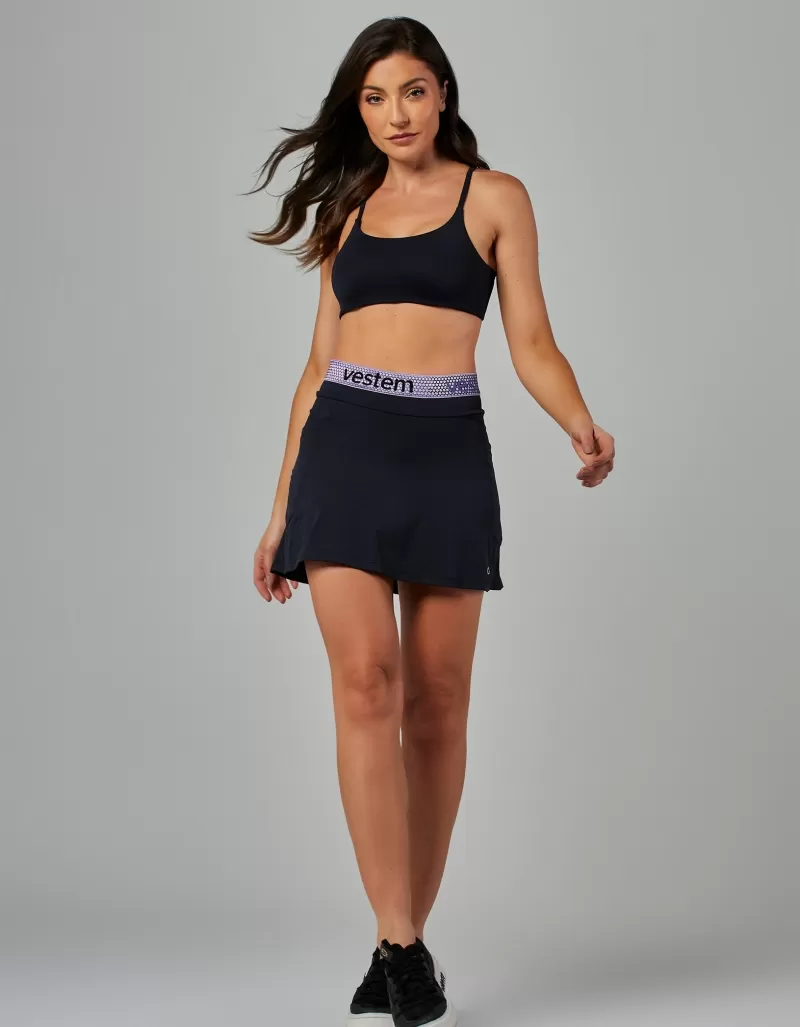 Vestem - Saia com Bolsos Genebra Preto - SA164.V26.C0002