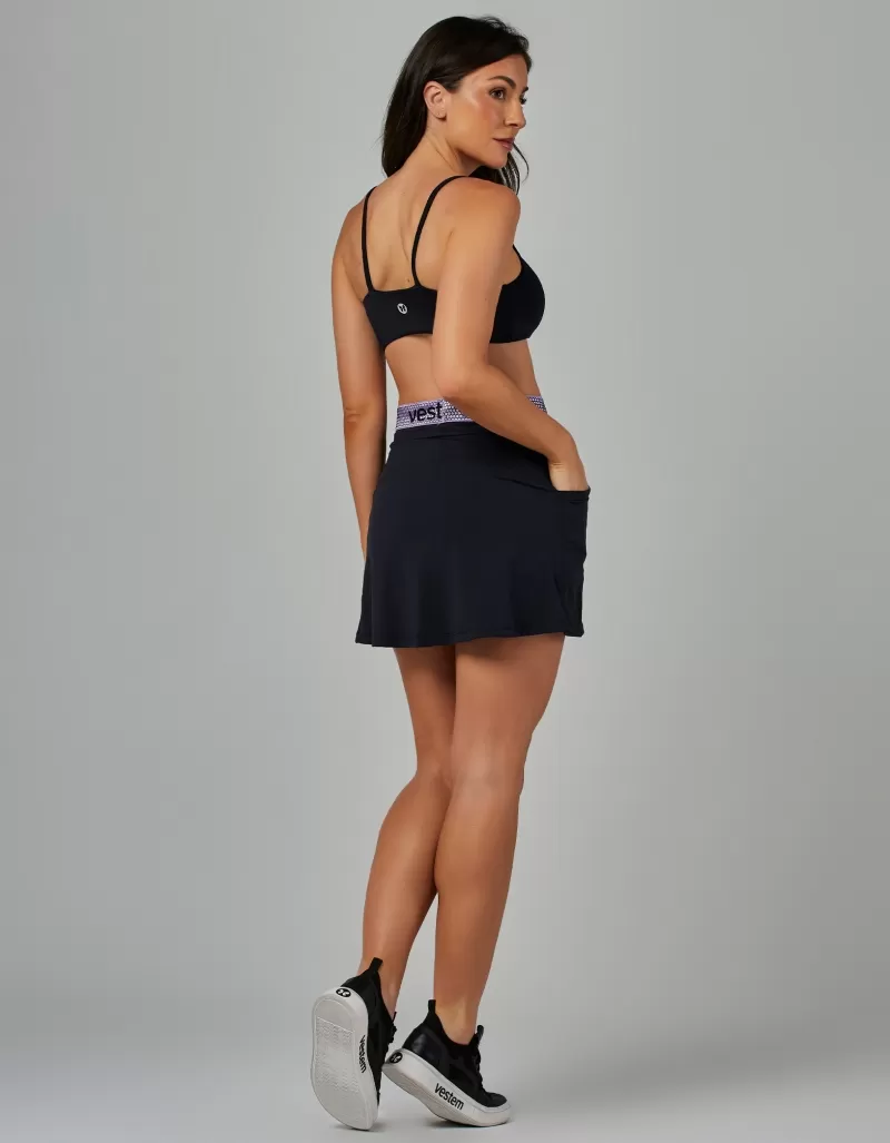 Vestem - Saia com Bolsos Genebra Preto - SA164.V26.C0002