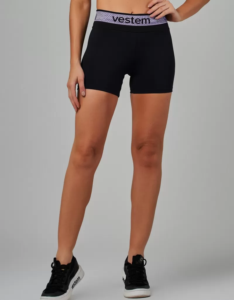 Vestem - Black Hera Elastic Shorts - SH568.V26.C0002