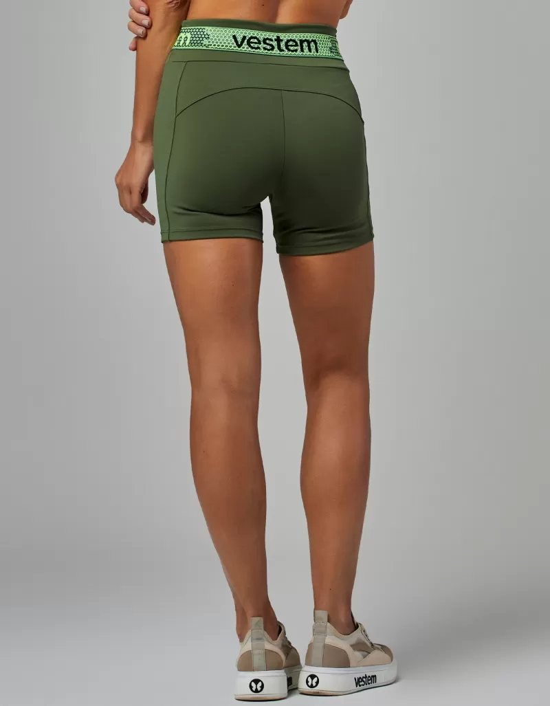 Vestem - Shorts Elástico Hera Verde Croco - SH568.V26.C0292