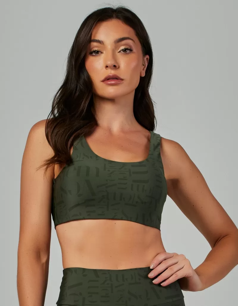 Vestem - Myst Vestem Green Croco Medium Support Top - TOP1007.ESS.E1336.V26