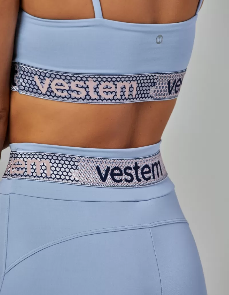 Vestem - Blue Garoa Ivy Elastic Medium Support Top - TOP723.V26.C0244