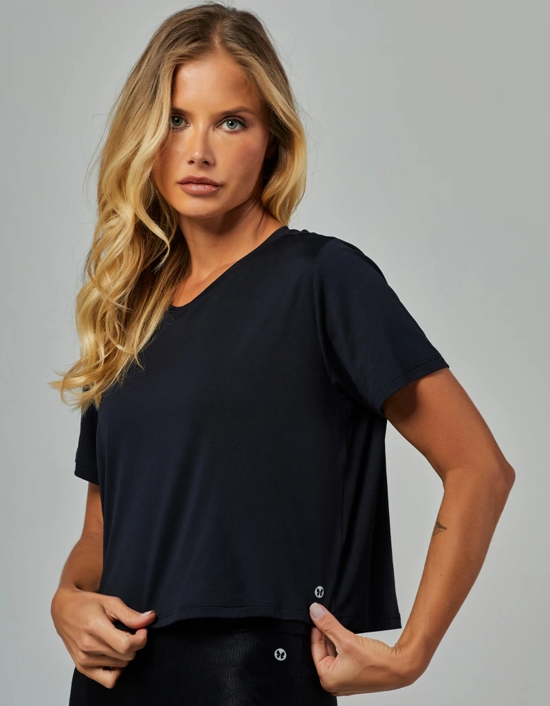 Vestem - Blusa Manga Curta Dry Fit Flex Preto - BMC810.V26.C0002