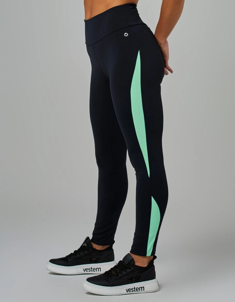 Vestem - Legging Fusô Bicolor Flex Preto - FS1528.V26.C0002