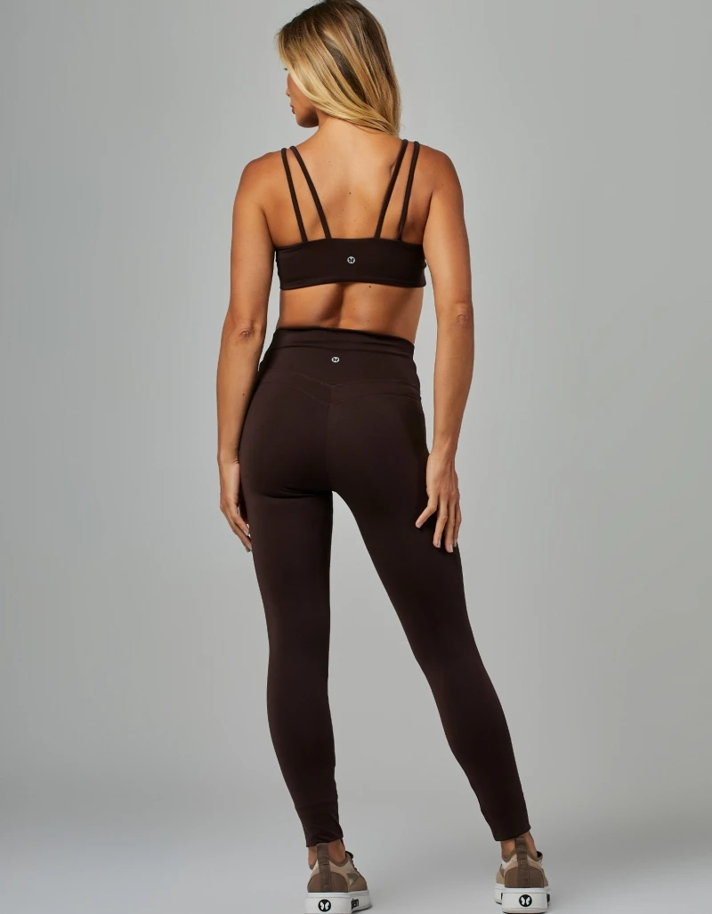 Vestem - Top Média Sustentação Glow Marrom Coffee - TOP1182.V26.C0601