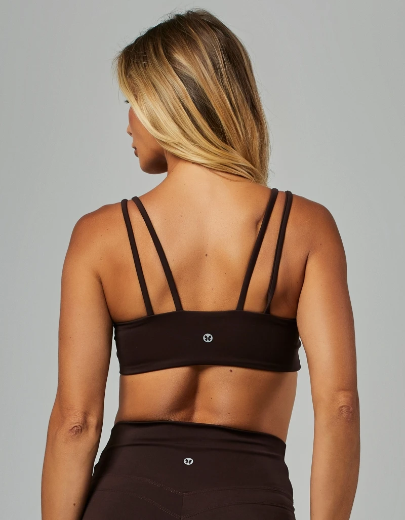 Vestem - Top Média Sustentação Glow Marrom Coffee - TOP1182.V26.C0601