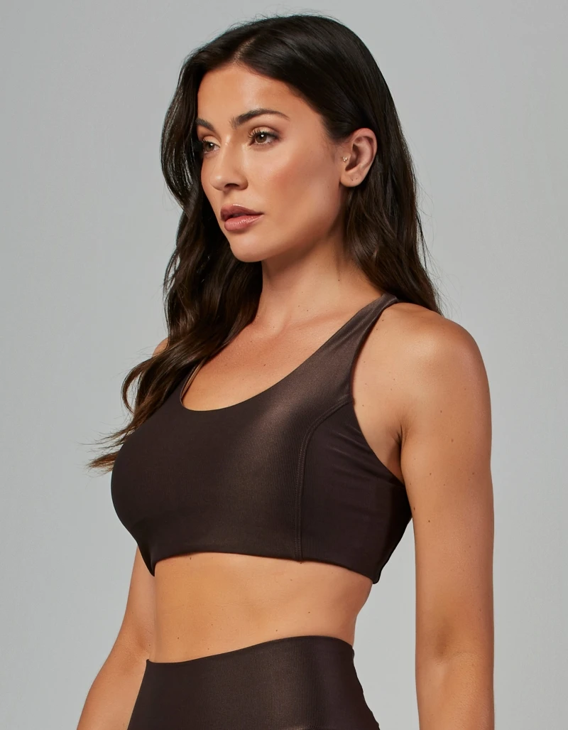 Vestem - High Support Shine Coffee Brown Top - TOP1205.V26.C0601