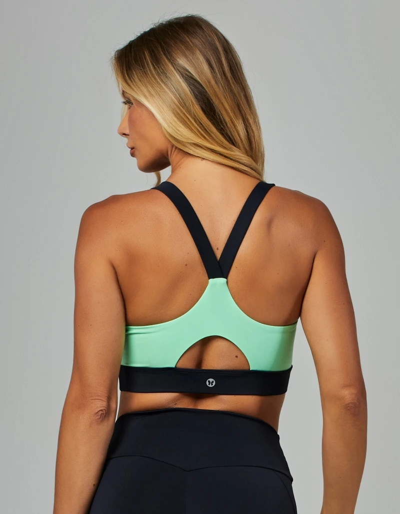 Vestem - Black Flex Bicolor Medium Support Top - TOP1215.V26.C0002