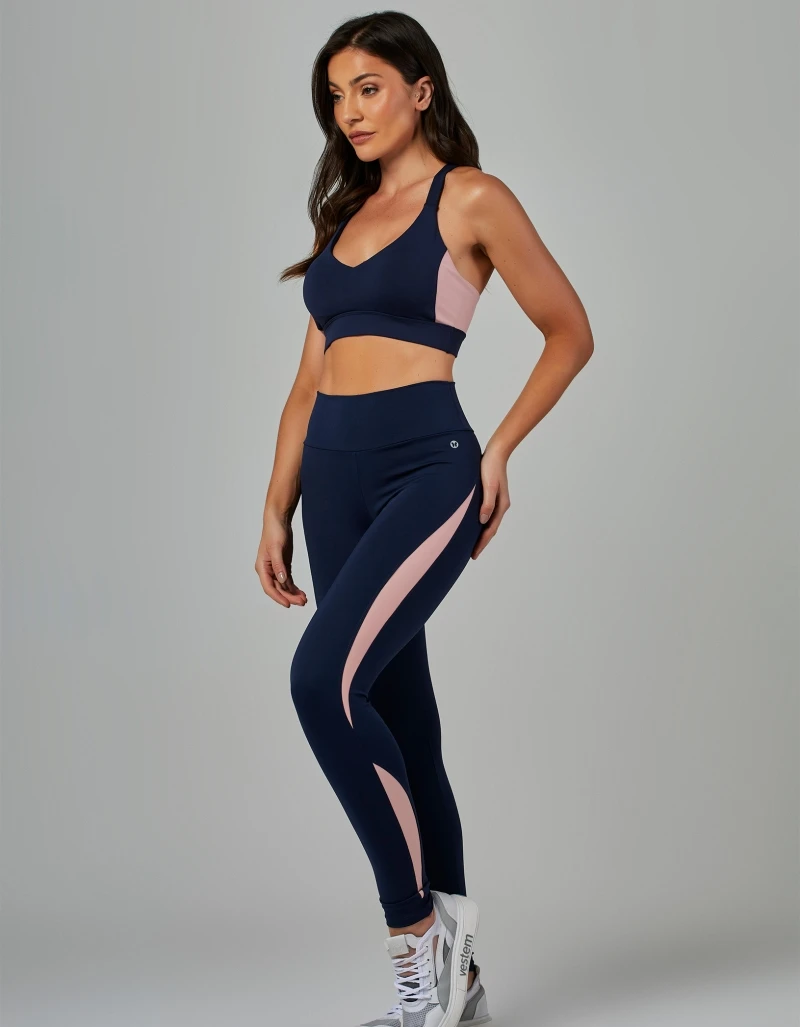 Vestem - Top Média Sustentação Bicolor Flex Marinho Escuridão - TOP1215.V26.C0173