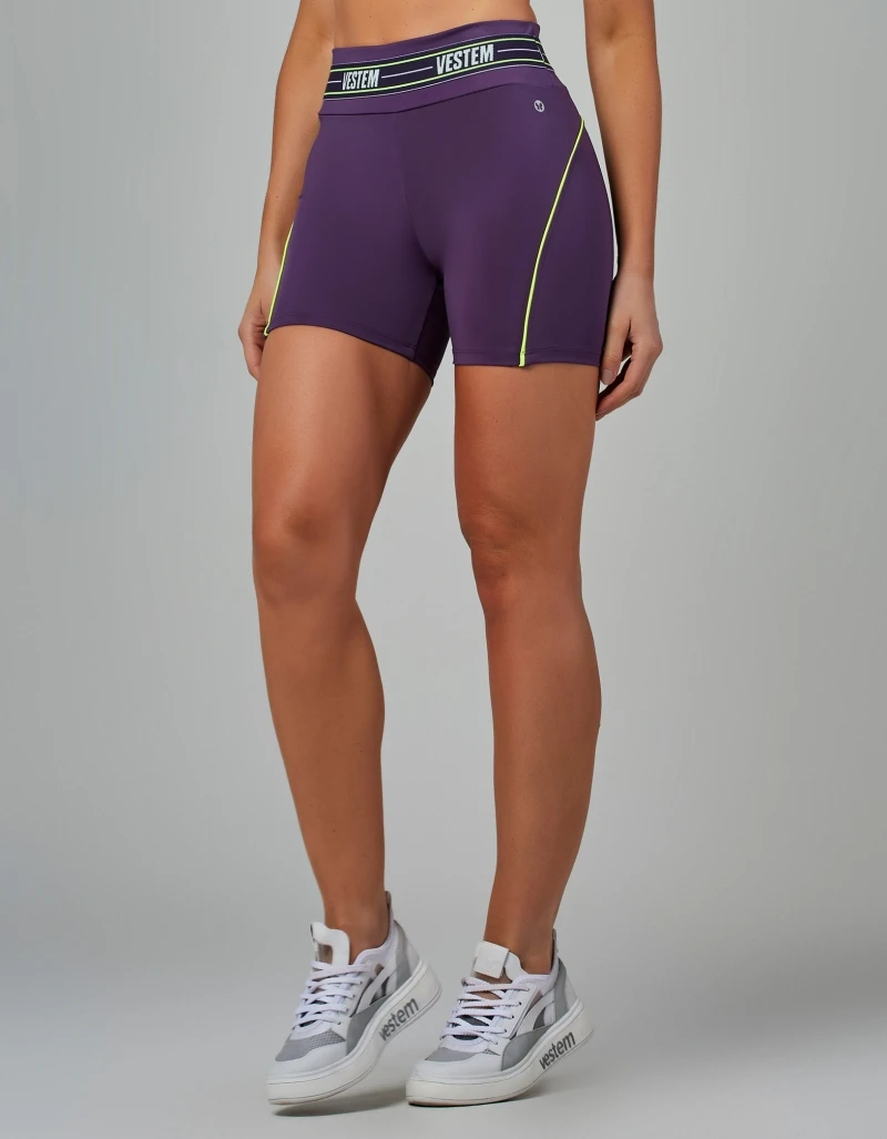 Vestem - Amethyst Purple Impulse Elastic Shorts - SH720.V26.C0515