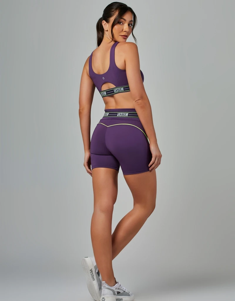 Vestem - Shorts Elástico Impulse Roxo Ametista - SH720.V26.C0515