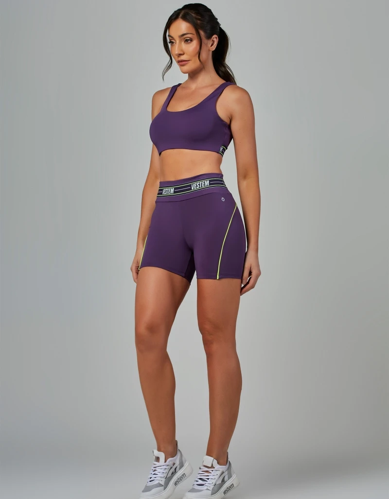 Vestem - Shorts Elástico Impulse Roxo Ametista - SH720.V26.C0515