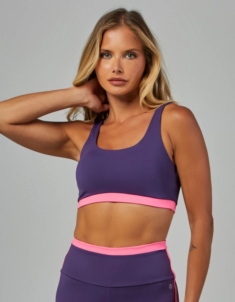 Vestem - Two-Tone Medium Support Top Vivid Amethyst Purple - TOP1189.V26.C0515