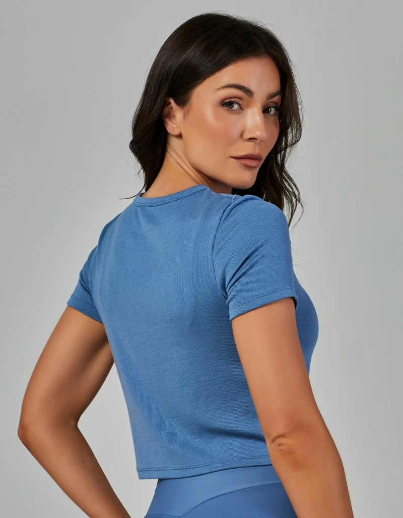 Vestem - Comfort Wellness Blue Retro Short Sleeve Shirt - BMC811.V26.C0604