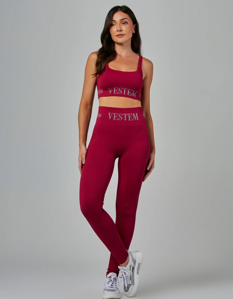 Vestem - Legging Fuso Seamless Elis Vermelho Desejo - FS1357.V26.C0608